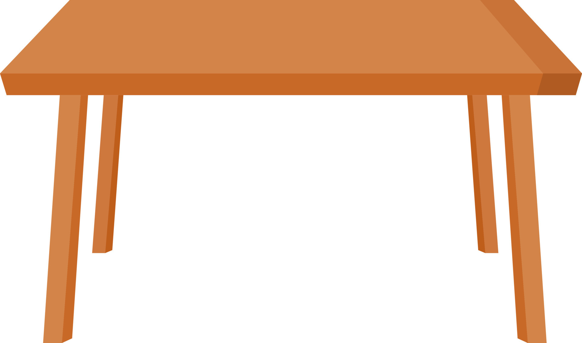 Kitchen table, illustration, vector on white background. 13704639