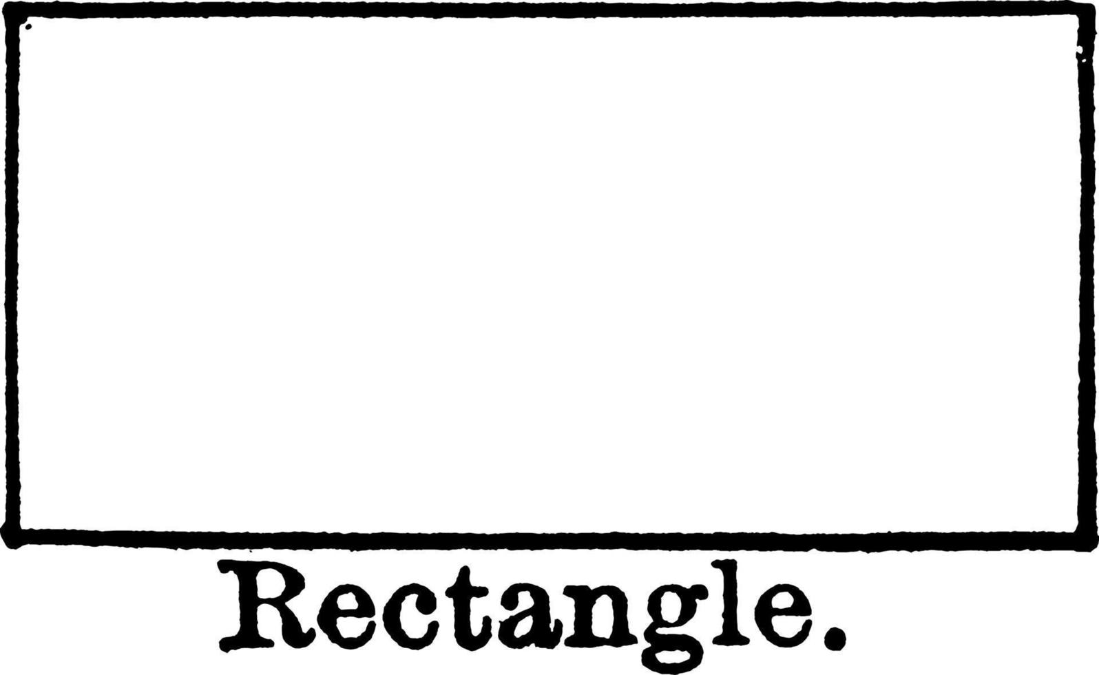 rectángulo, ilustración vintage. vector