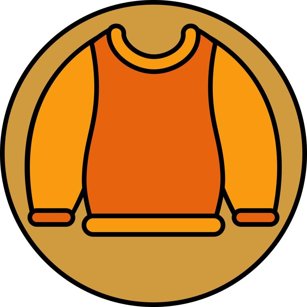 Autumn sweater, illustration, vector, on a white background. vector