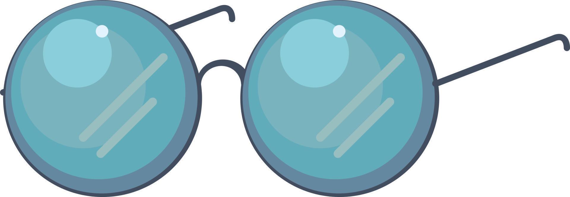 gafas circulares, ilustración, vector sobre fondo blanco