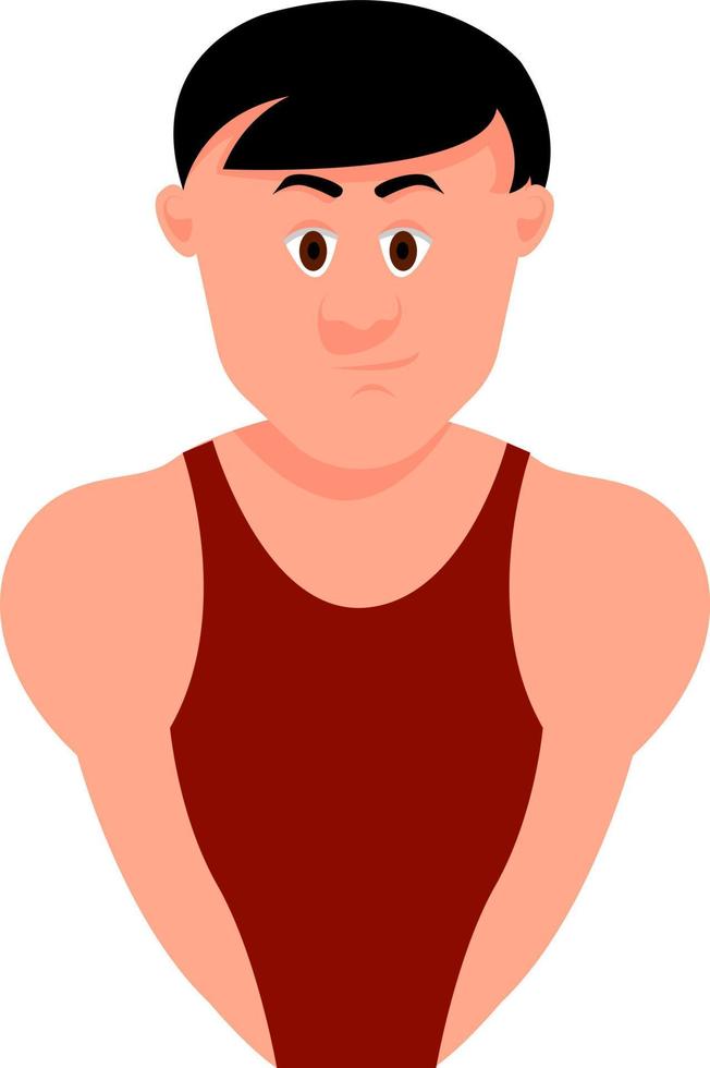 Trainer, illustration, vector on white background.