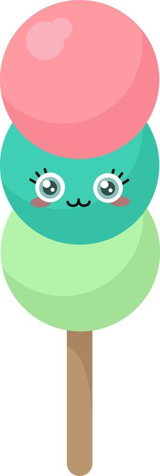 Candy on stick , illustration, vector on white background