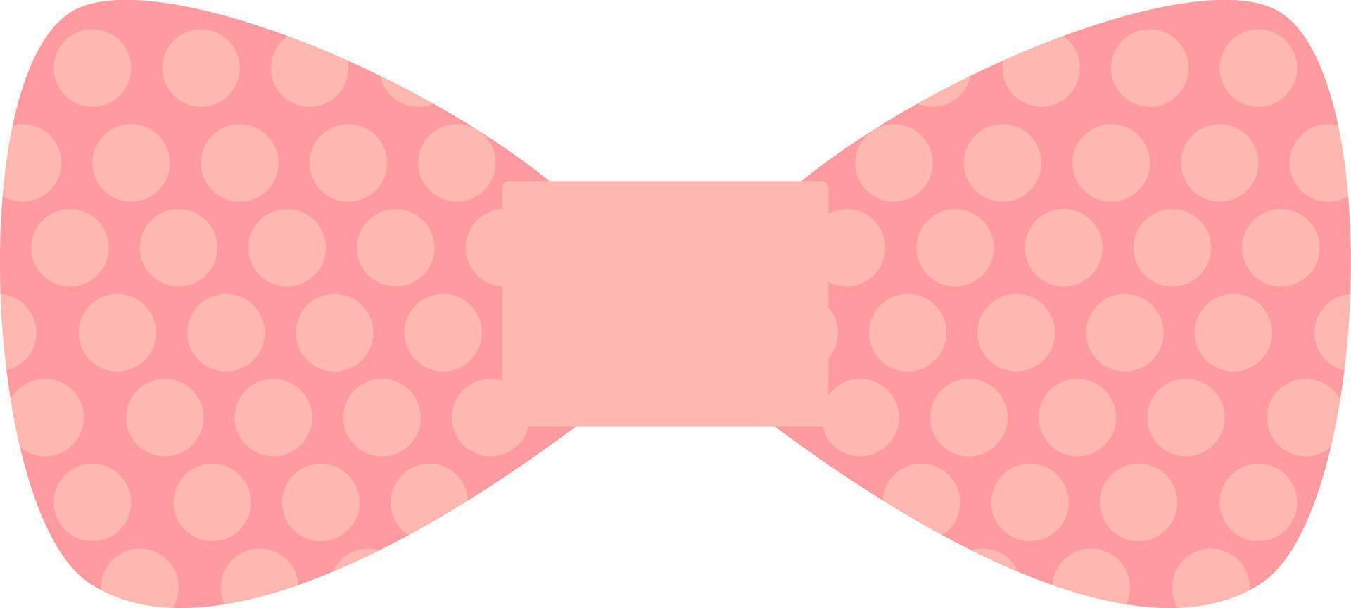 Pink bow tie, illustration, vector, on a white background. vector