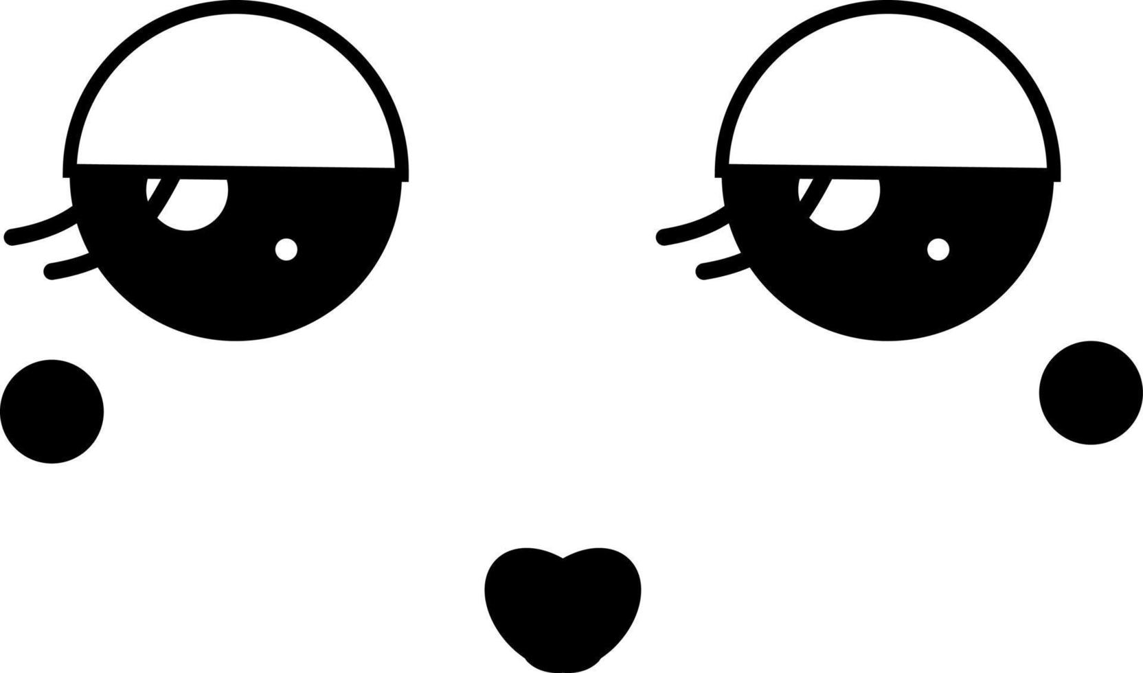 Romantic emoji, illustration, vector on a white background.