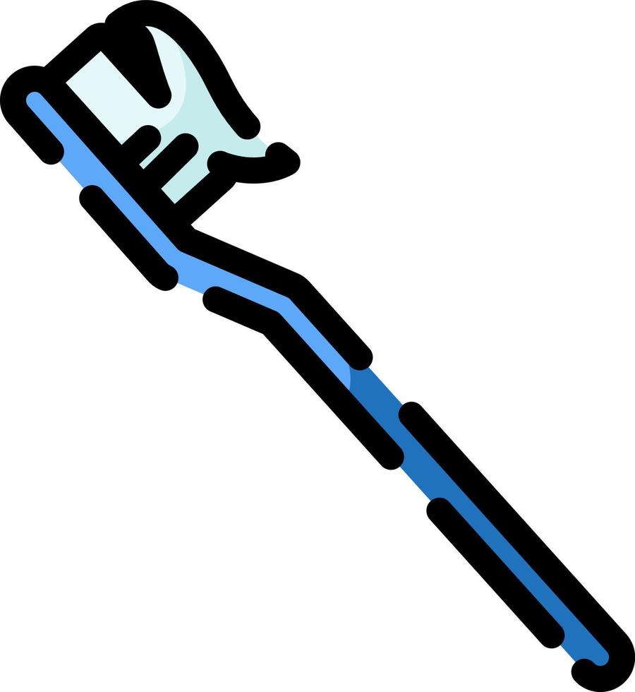 Dental toothbrush, illustration, vector on a white background.