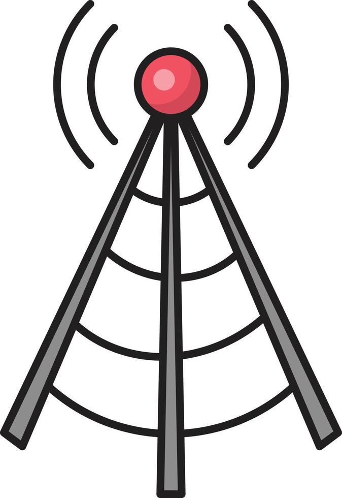 tower signal vector illustration on a background.Premium quality symbols.vector icons for concept and graphic design.