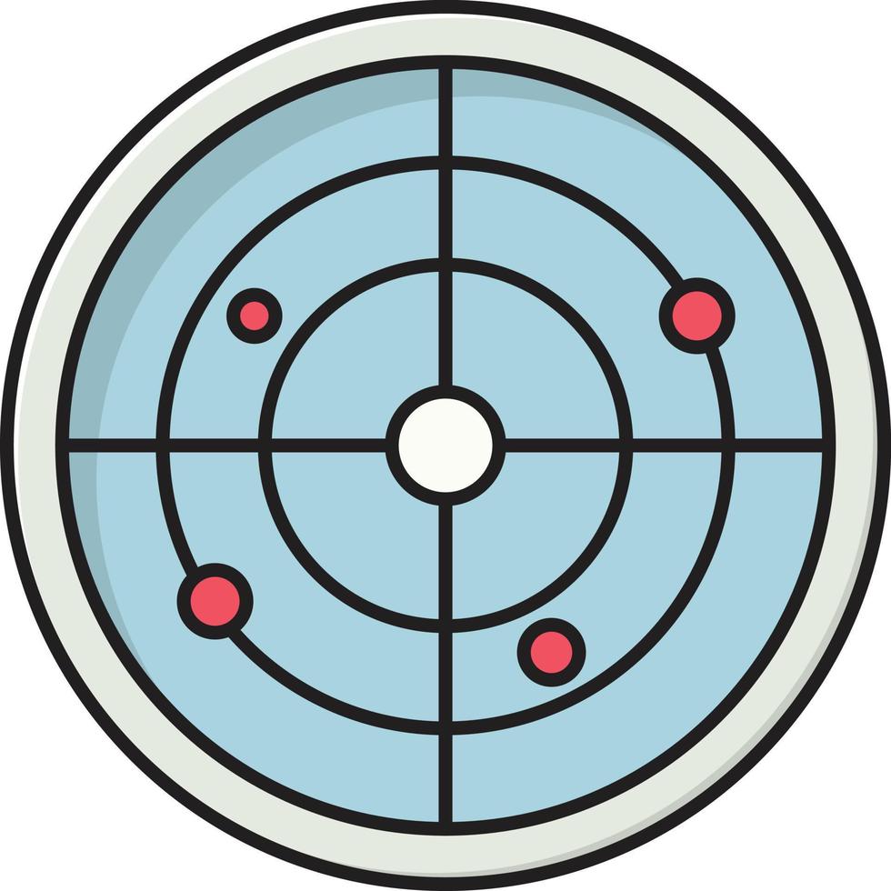 ilustración de vector de radar en un fondo. símbolos de calidad premium. iconos vectoriales para concepto y diseño gráfico.