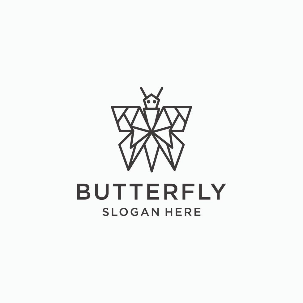 plantilla de diseño de icono de vectro de logotipo de mariposa vector
