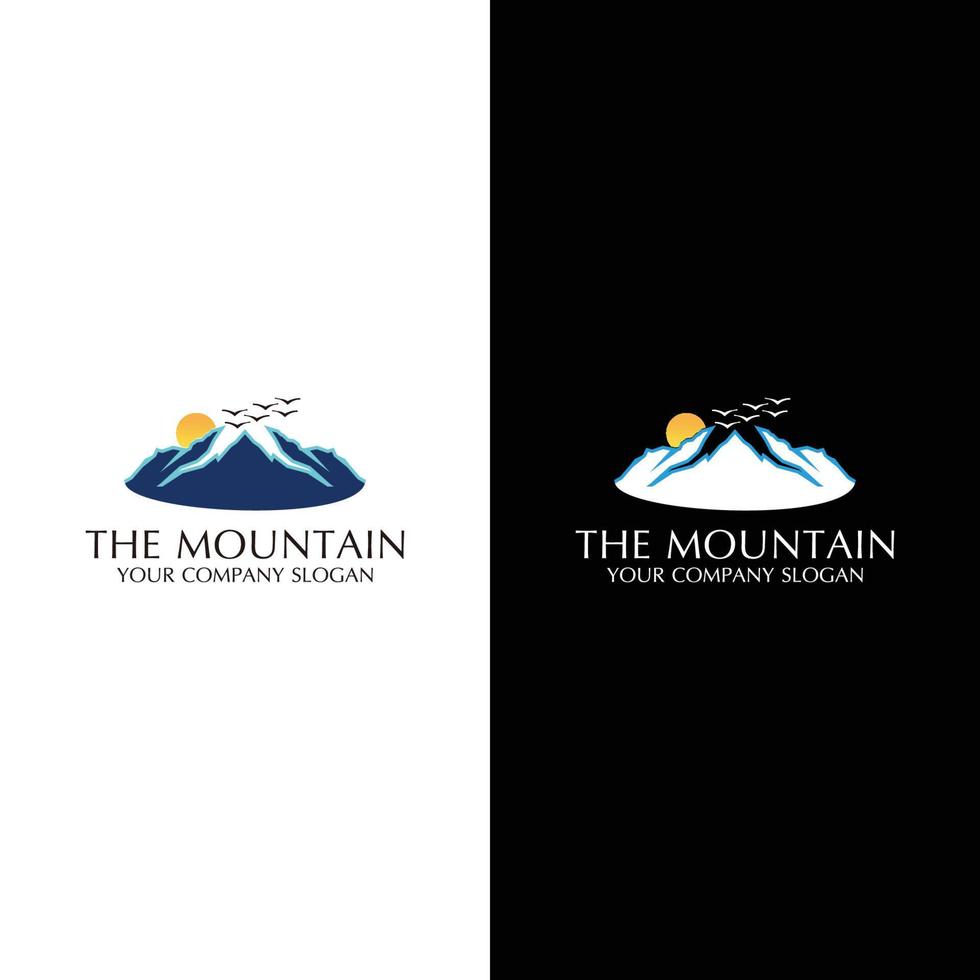 Mountain logo design icon vector