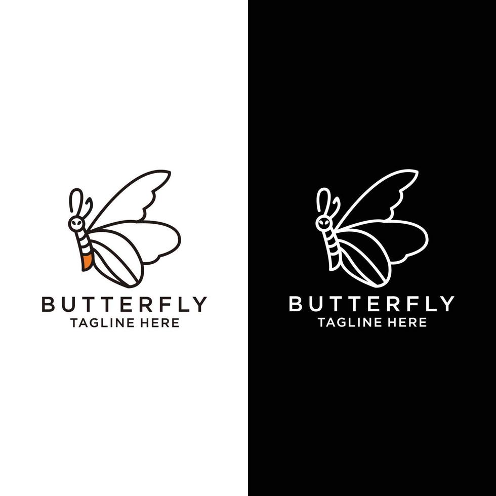 plantilla de diseño de icono de vectro de logotipo de mariposa vector