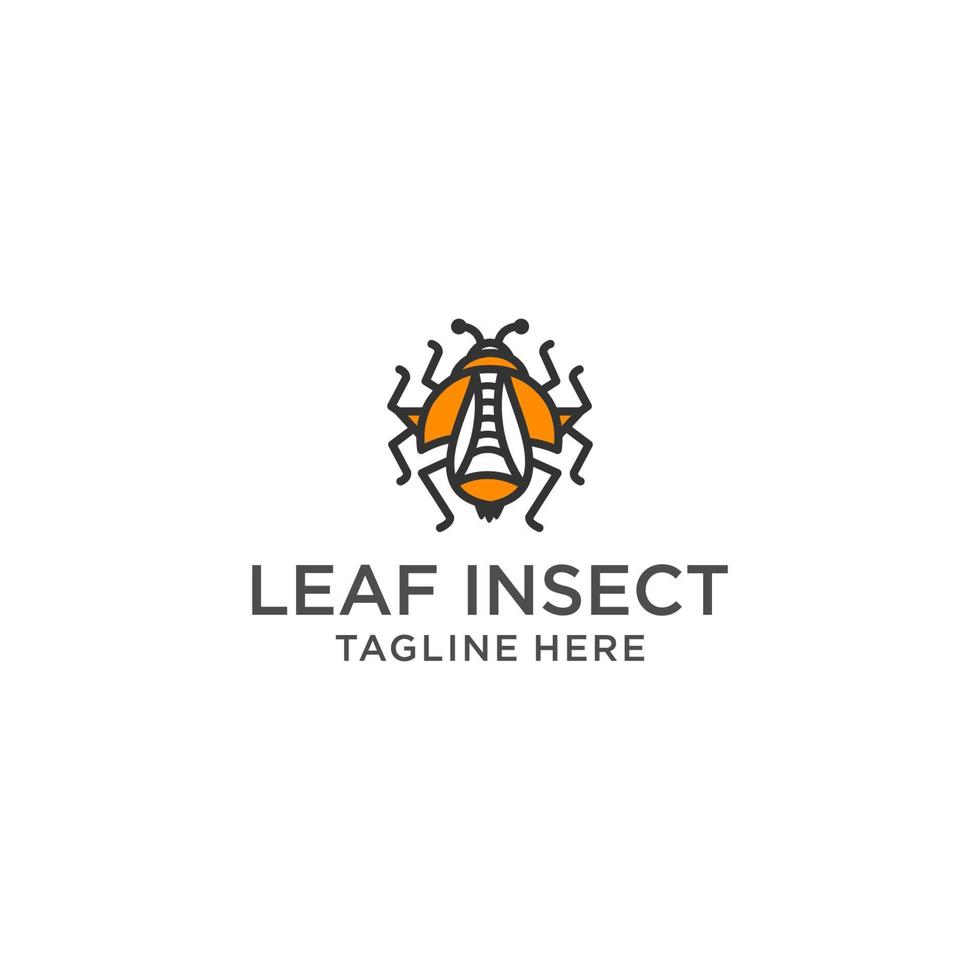 vector de diseño de icono de logotipo de insecto