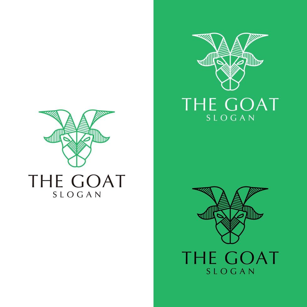 Goat logo design icon template vector