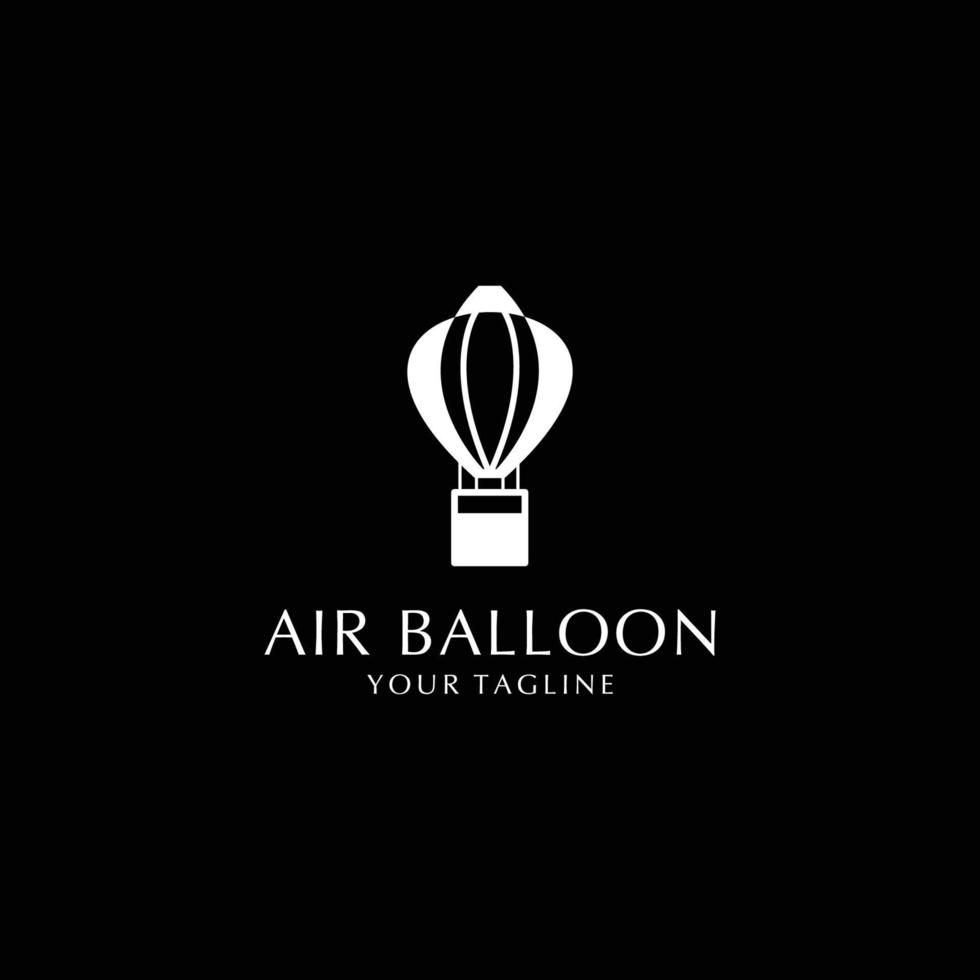 Air balloon logo vector icon design template