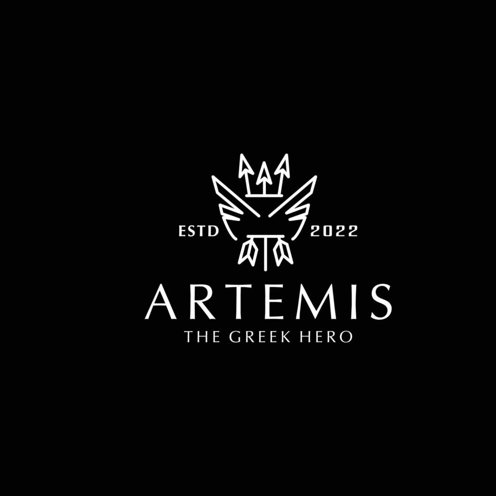 Artemis logo icon design vector