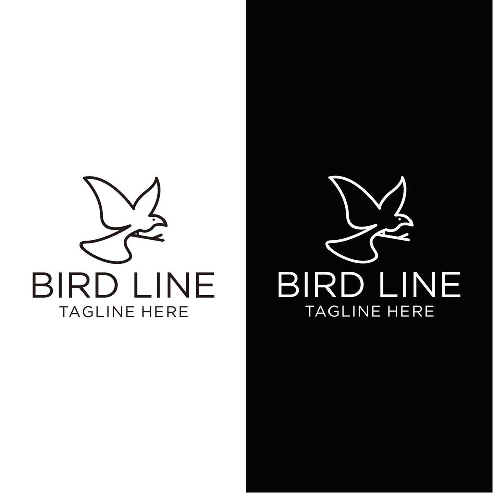 Bird logo vector icon design template