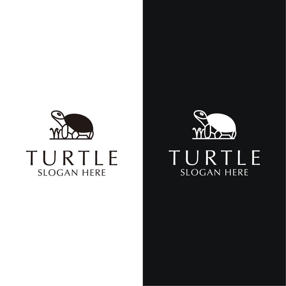 Turtle logo design icon template vector