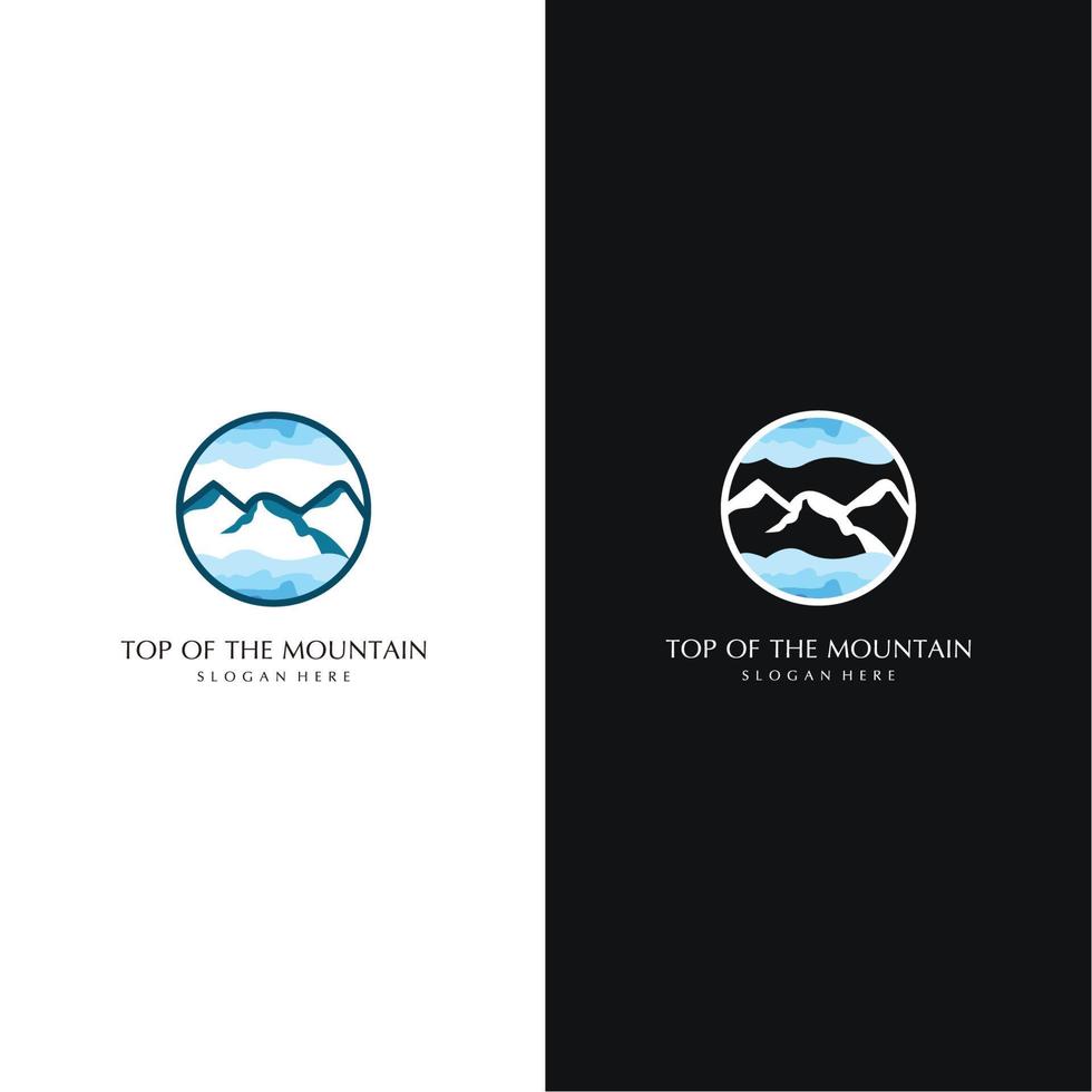 Mountain logo design icon vector