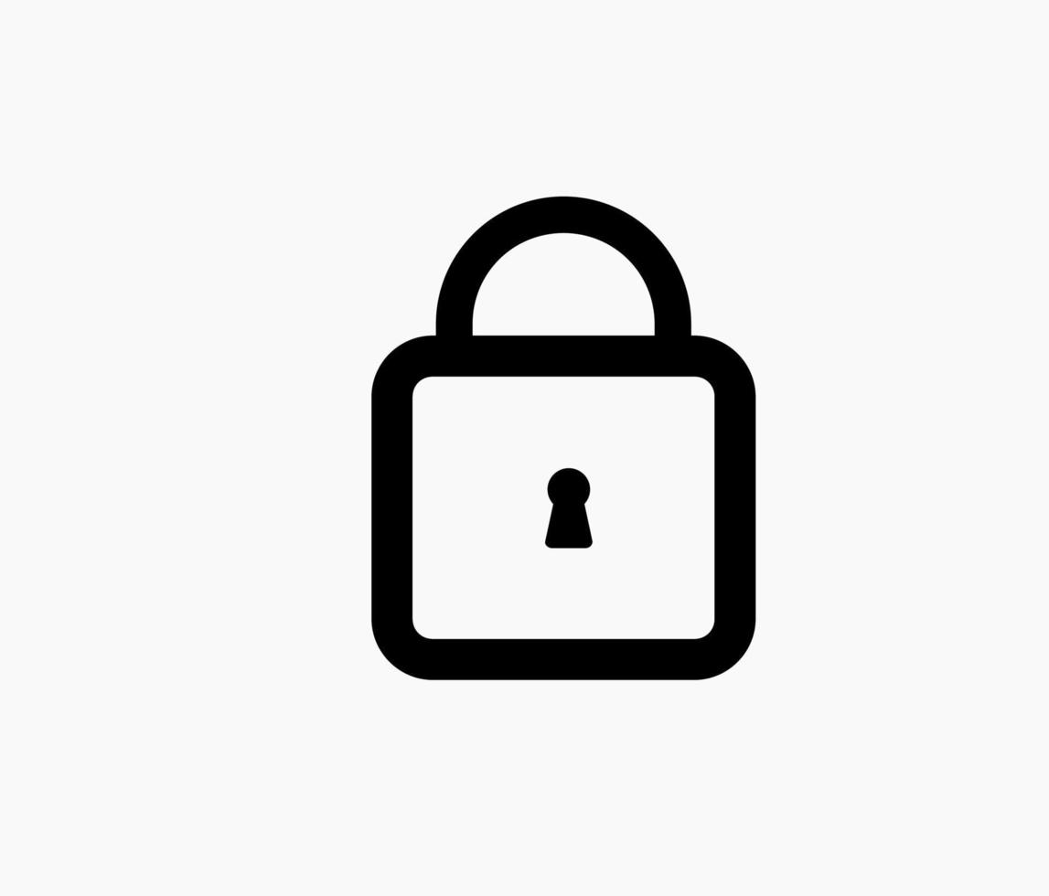 padlock lock icon design concept vector