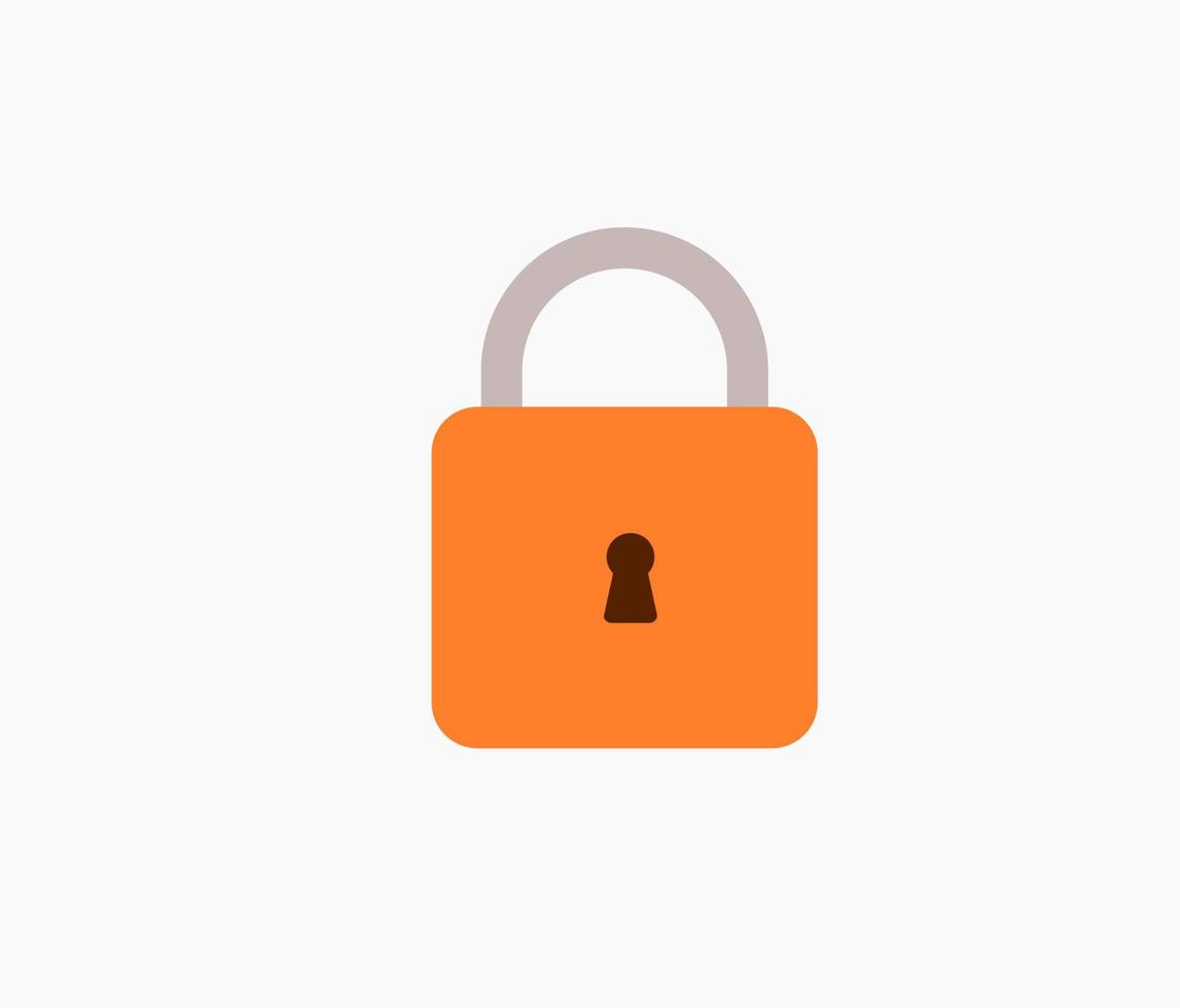 padlock closed icon design concept vector