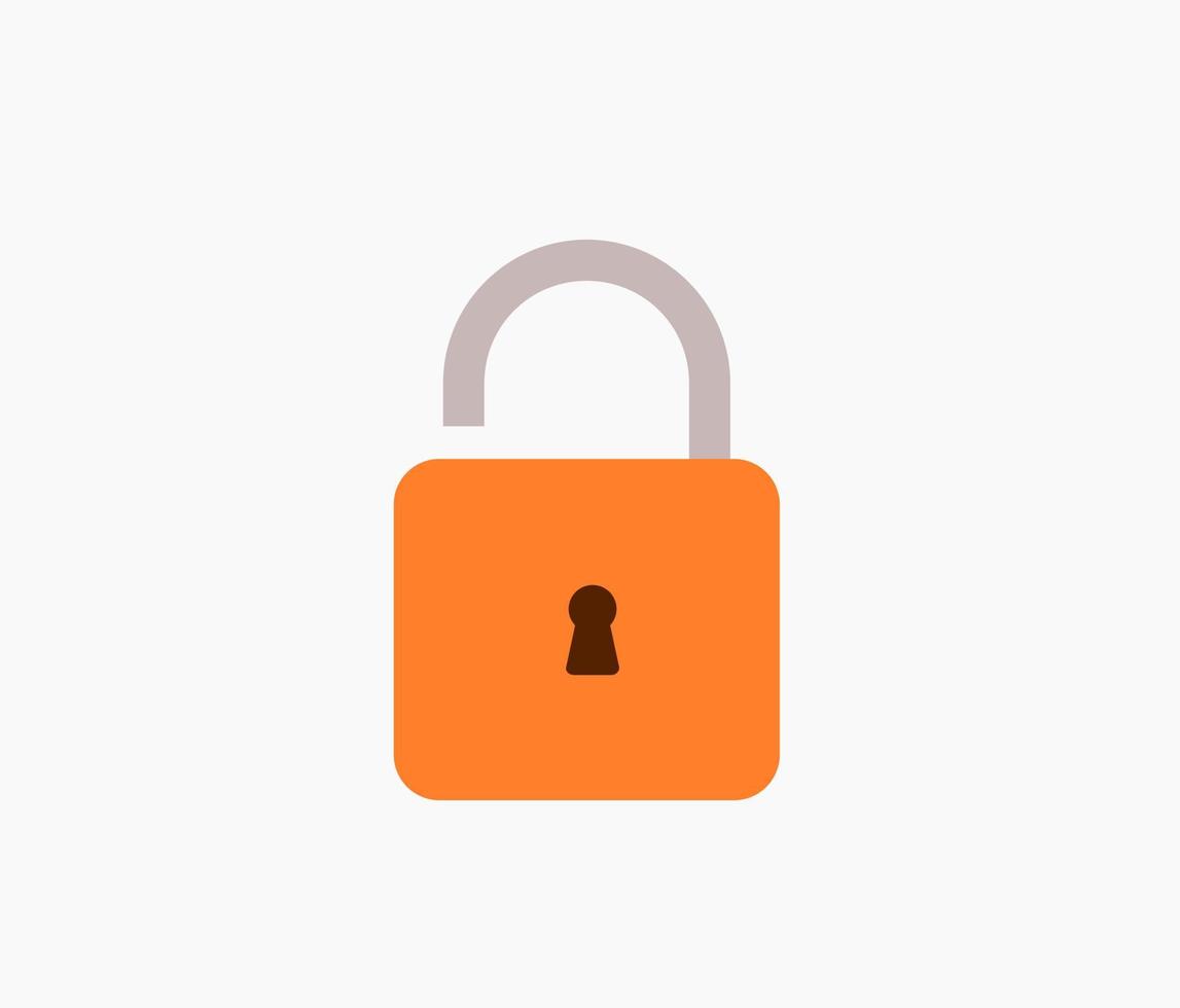 padlock unlock vector design isolated