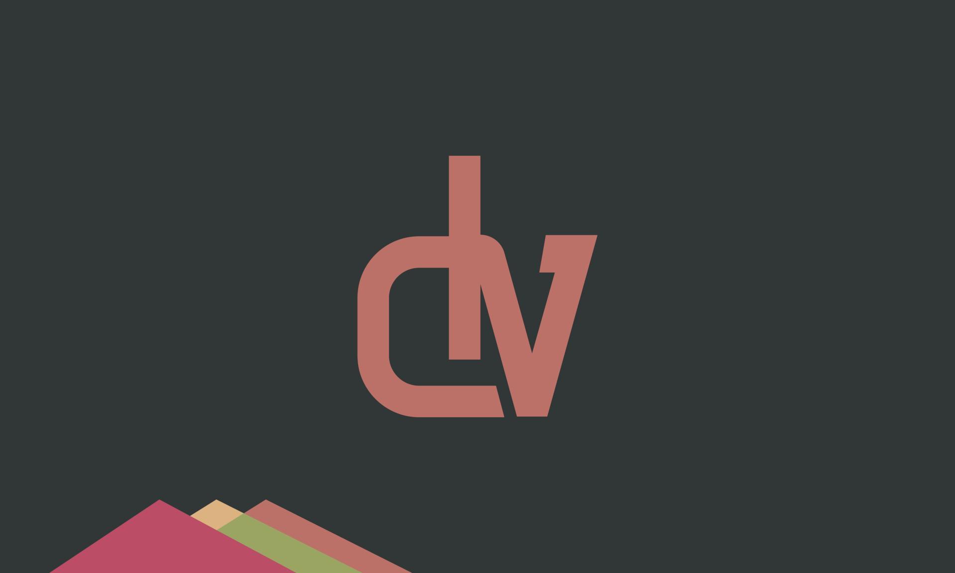 Alphabet letters Initials Monogram logo DV, VD, D and V 13705600 Vector Art at Vecteezy