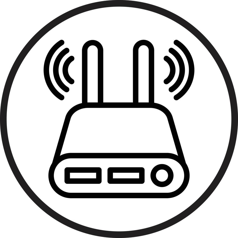Modem Icon Style vector