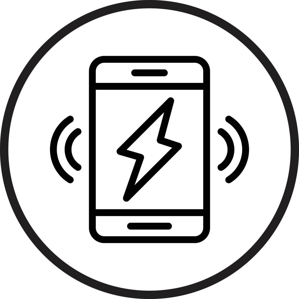 Wireless Charging Icon Style vector