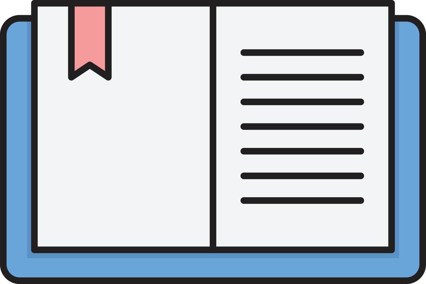 Ilustración de vector de libro de lectura sobre un fondo. Símbolos de calidad premium. Iconos vectoriales para concepto y diseño gráfico.