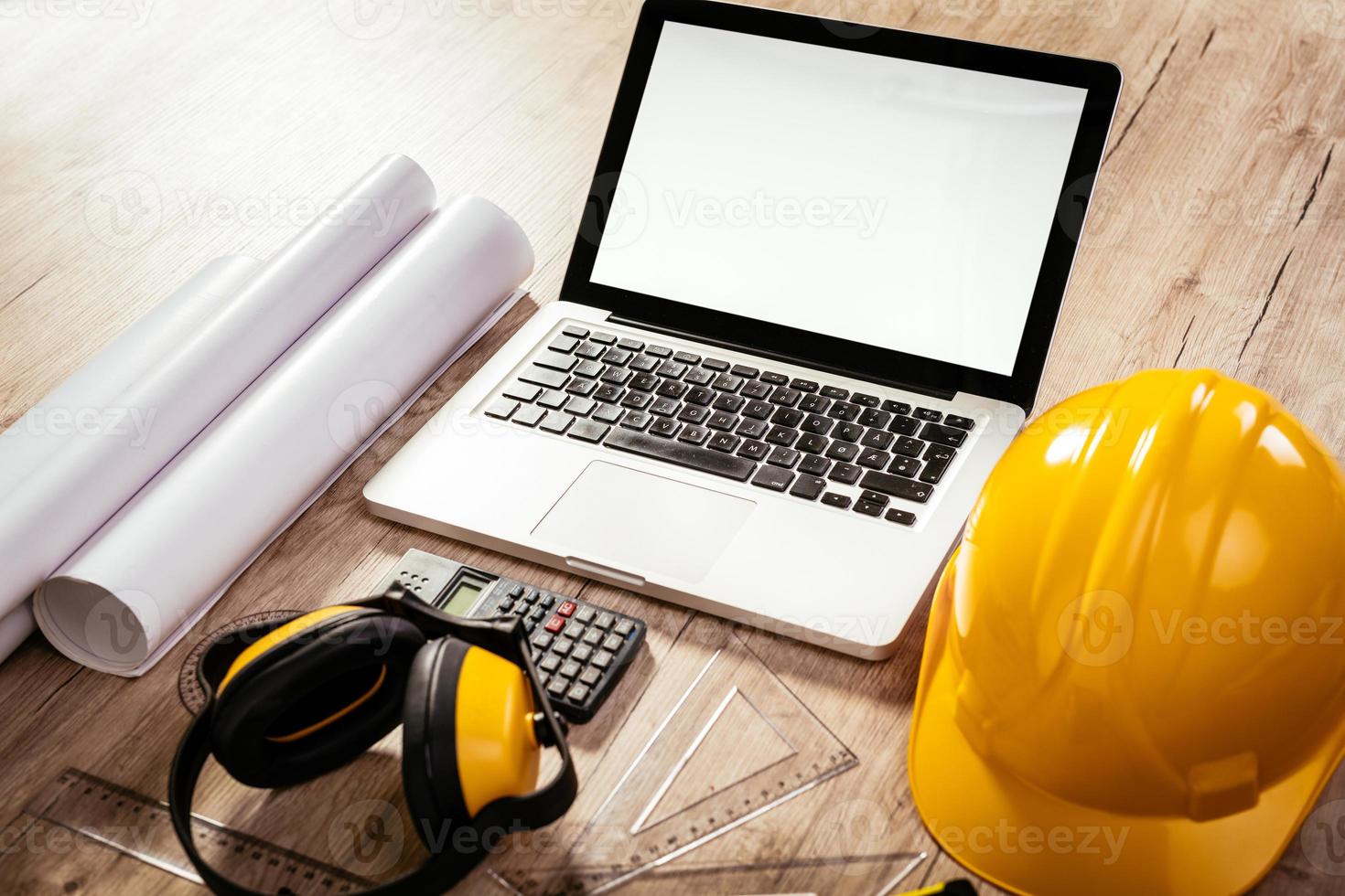 Workspace Of A Architecture Engineer photo
