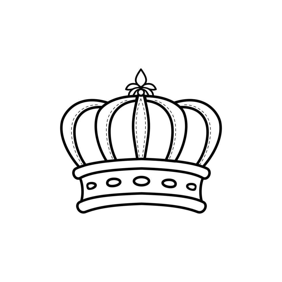 coronas icono de la corona. signo simple del icono de la corona. Ilustración de diseño de vector de icono de corona. símbolo de corona moderno y de moda para negocios, tatuaje, plantilla, pegatina y sitio web,