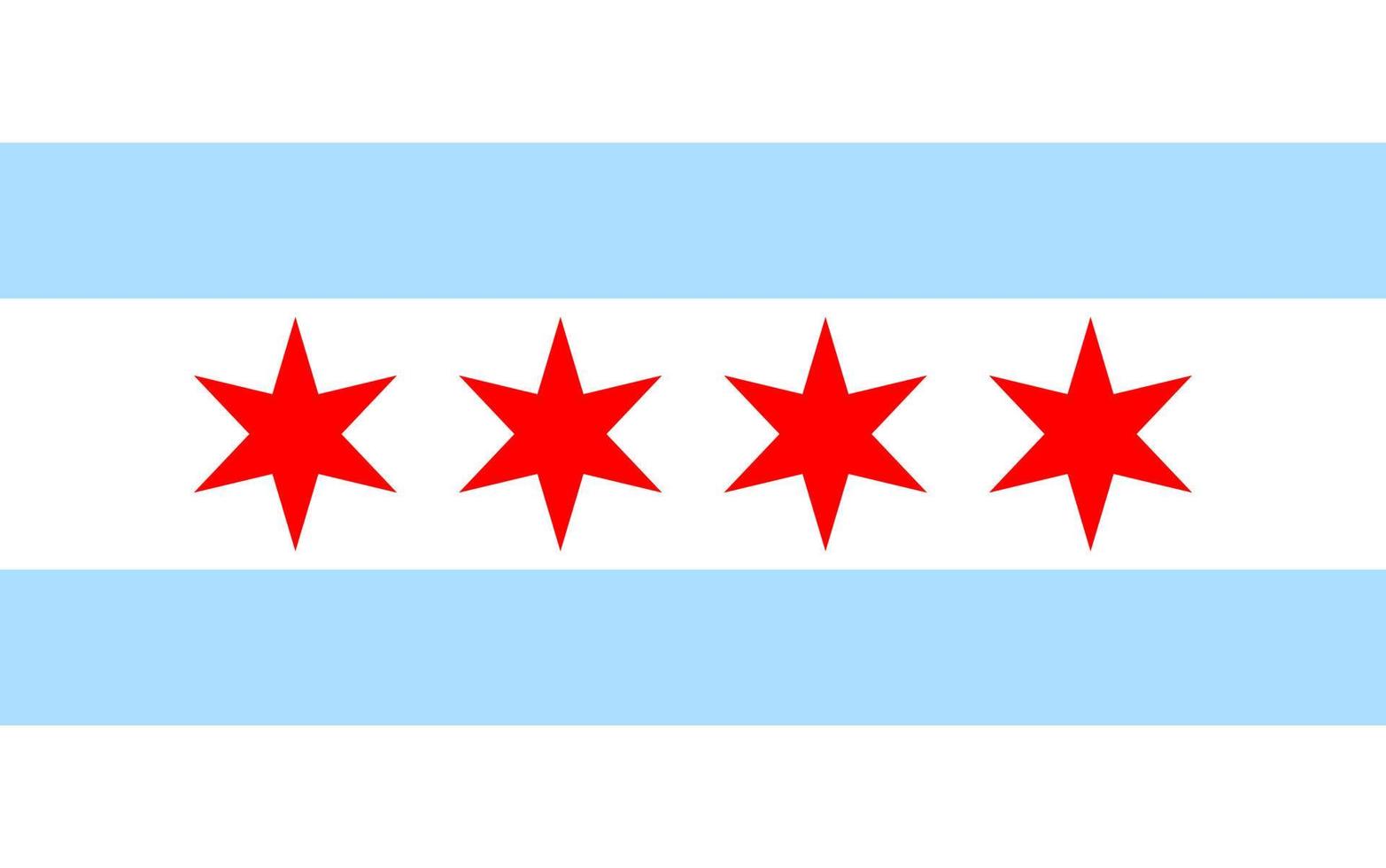 Chicago flag icon vector