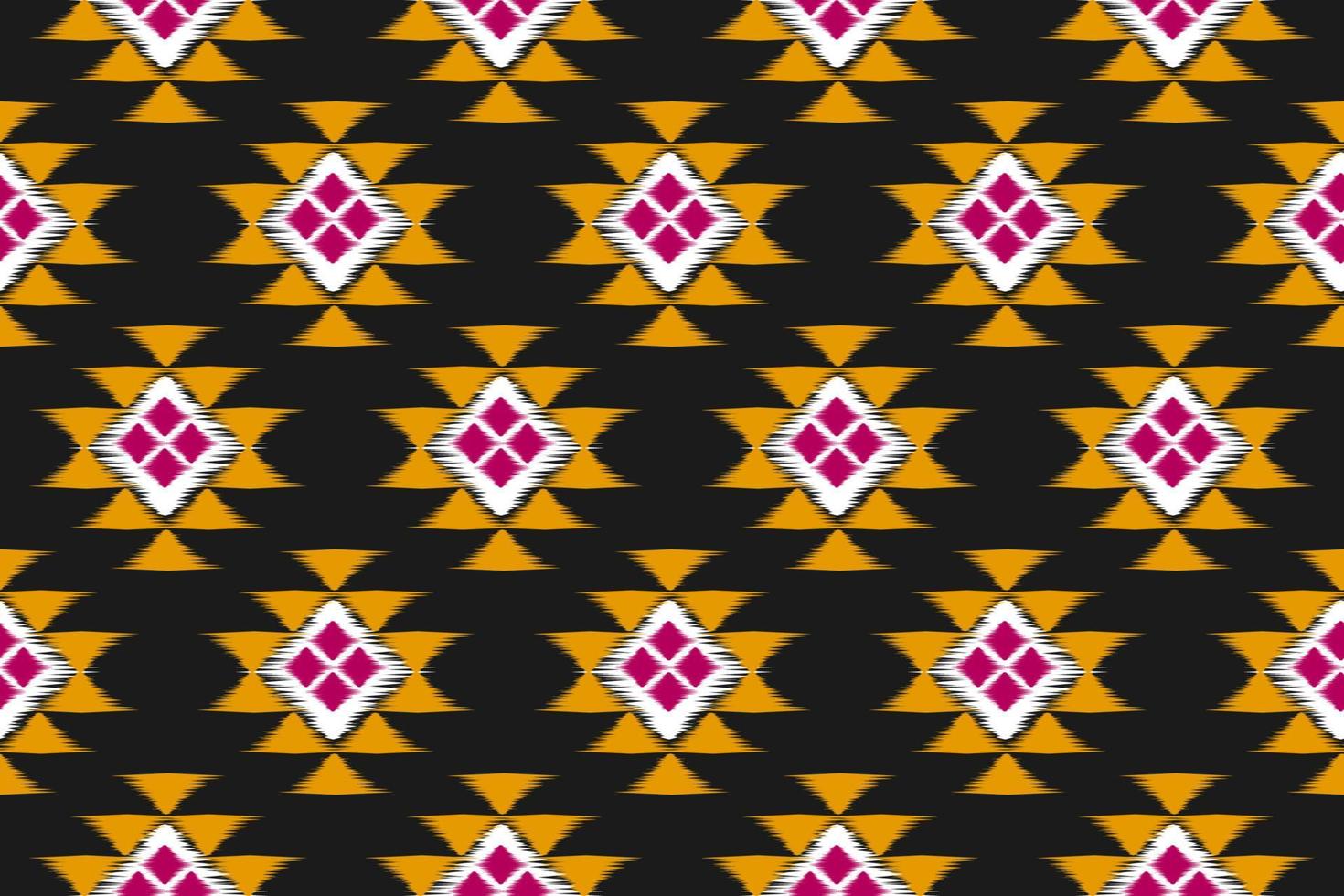 tejido estampado étnico ikat art. patrón geométrico étnico ikat sin costuras en tribal. estilo mexicano vector