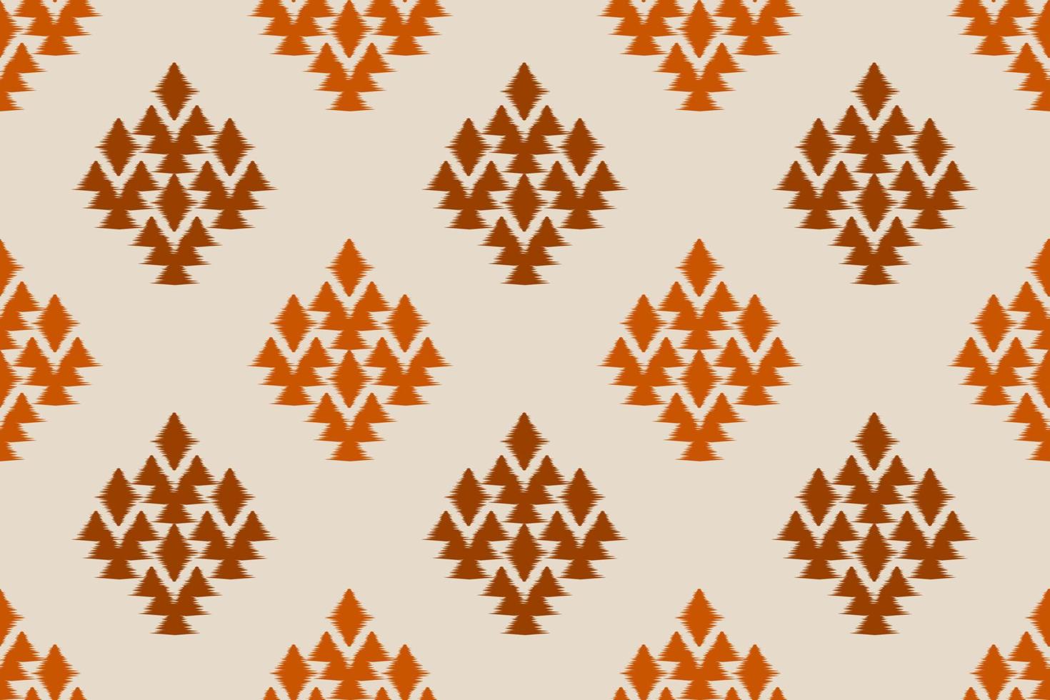 Geometric ethnic ikat seamless pattern in tribal. Fabric ethnic ikat pattern art. Mexican style. vector