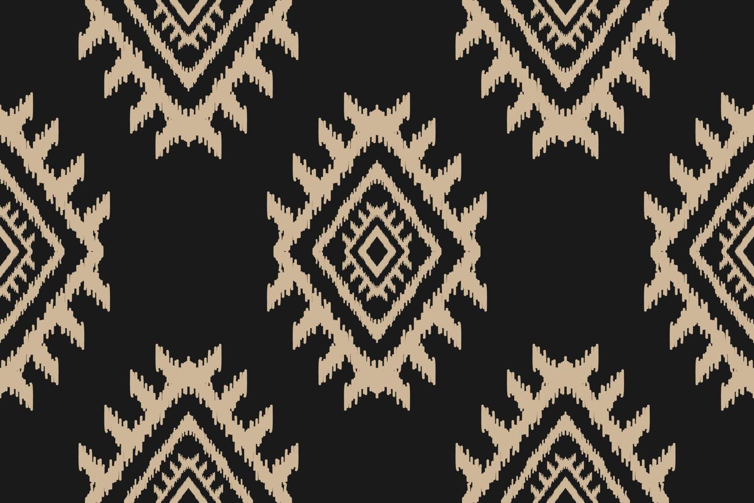 arte abstracto étnico ikat. patrón sin costuras en tribal. estampado de adornos geométricos aztecas. vector