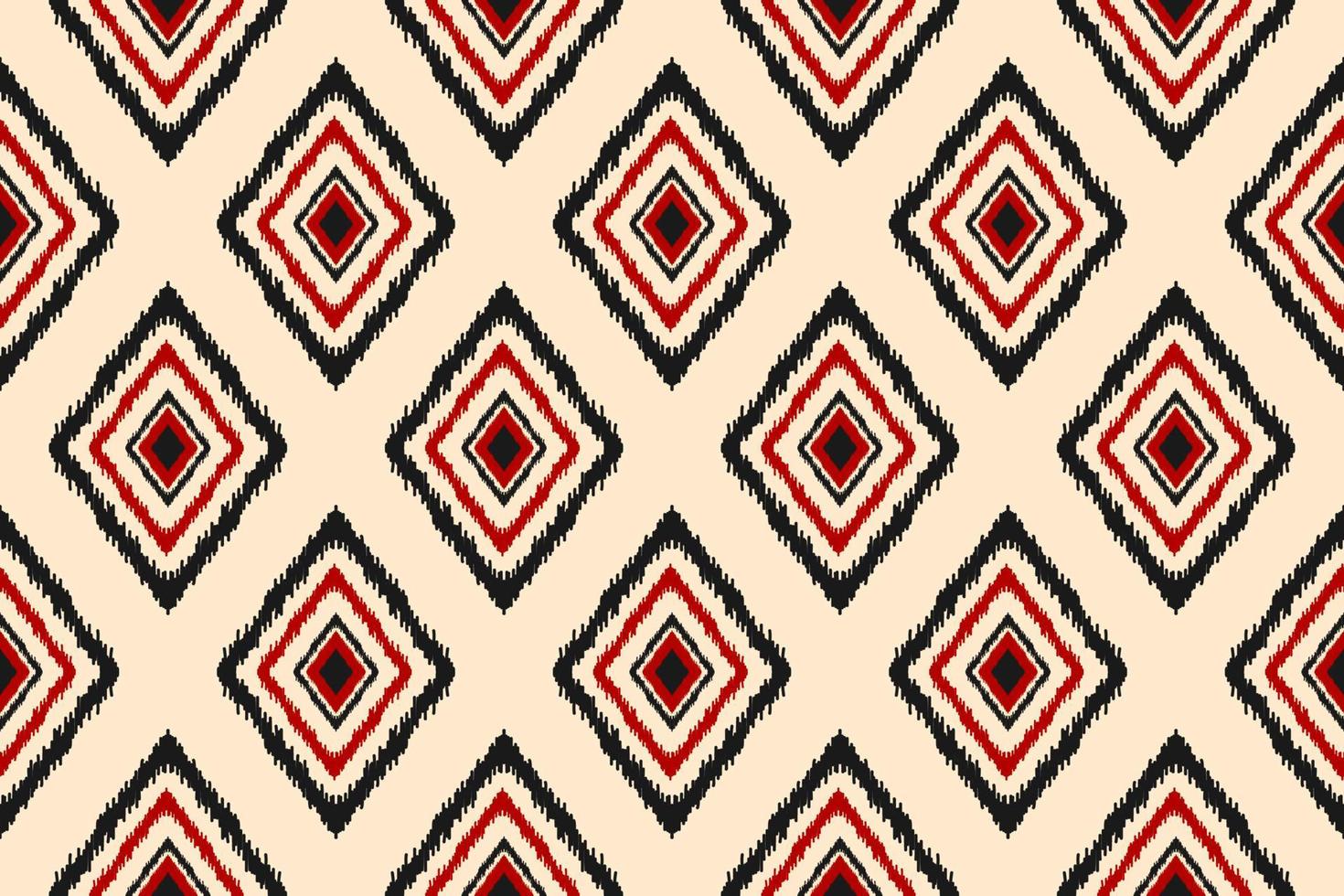 Fabric ethnic ikat pattern art. Geometric ethnic ikat seamless pattern in tribal. Mexican style. vector