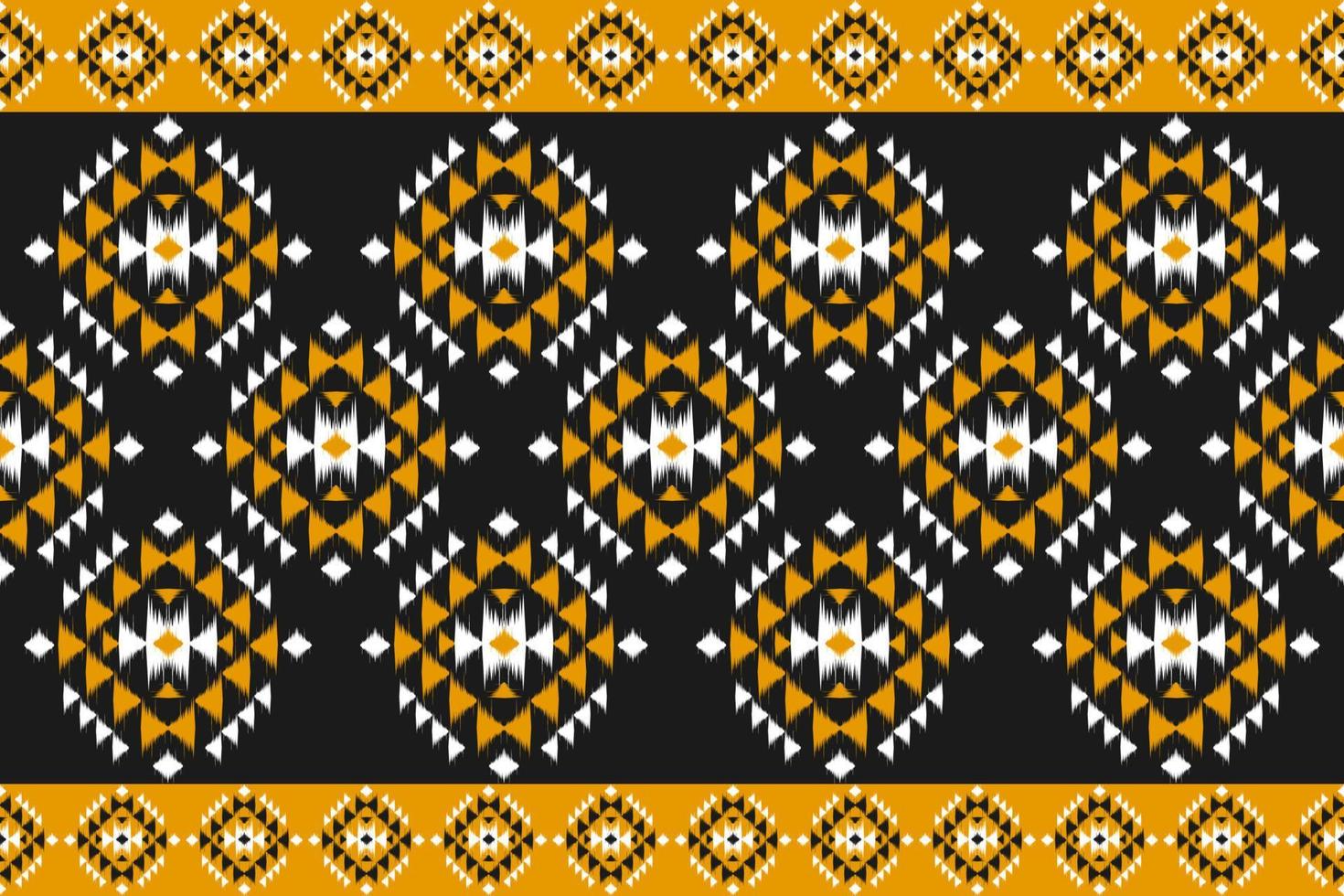 Carpet ethnic ikat pattern art. Geometric ethnic ikat seamless pattern in tribal. Mexican style. vector