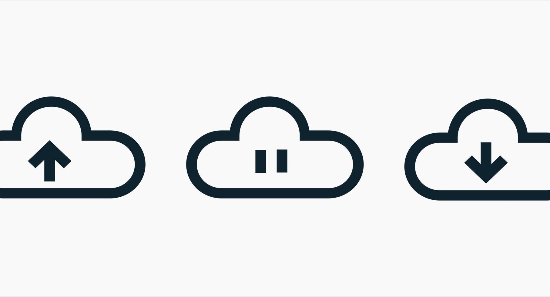 Update button line icon vector