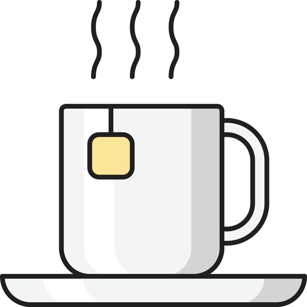 ilustración de vector de té en un fondo. símbolos de calidad premium. iconos vectoriales para concepto y diseño gráfico.