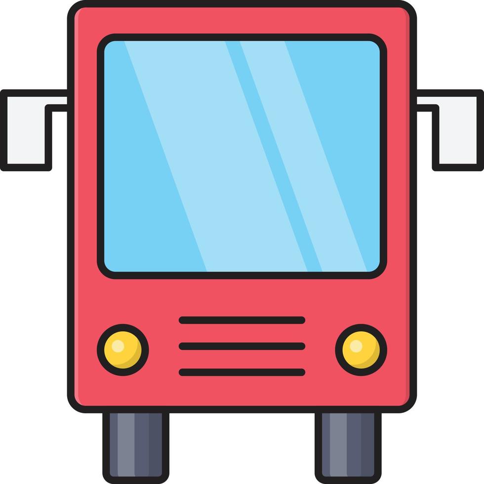 ilustración de vector de autobús en un fondo. símbolos de calidad premium. iconos vectoriales para concepto y diseño gráfico.