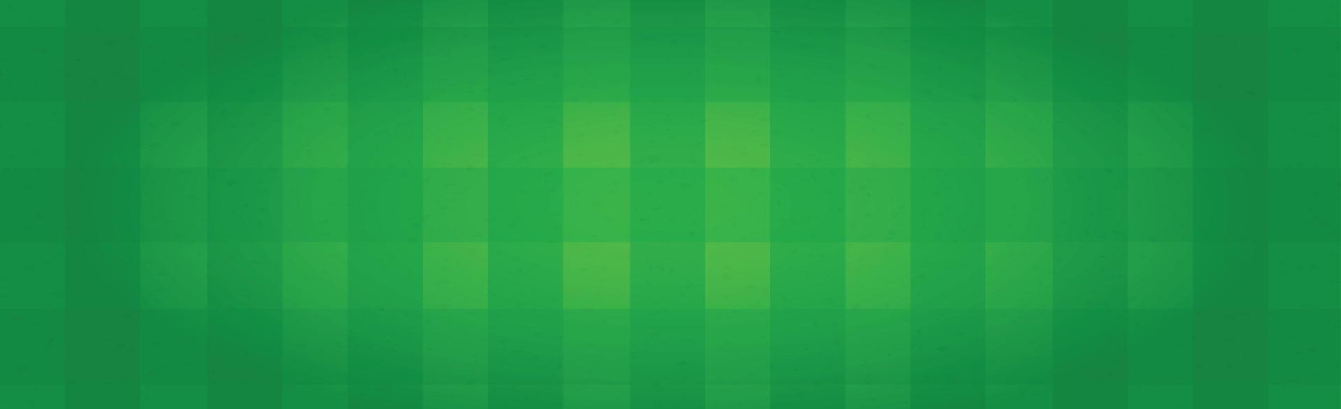 Realistic green football field with checkered markings - Vector