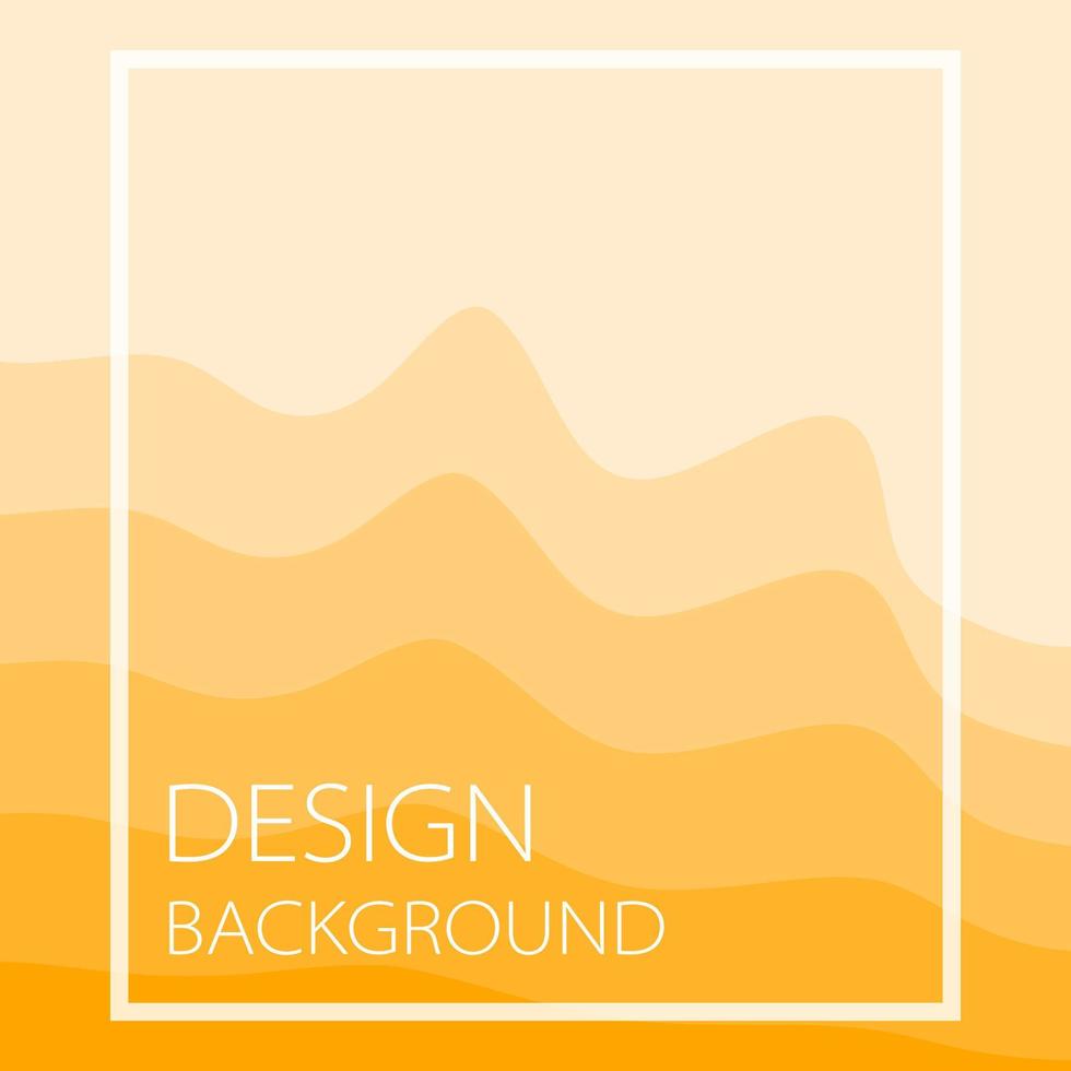 Orange Wave Background Design Vector, Similar To Mountains vector