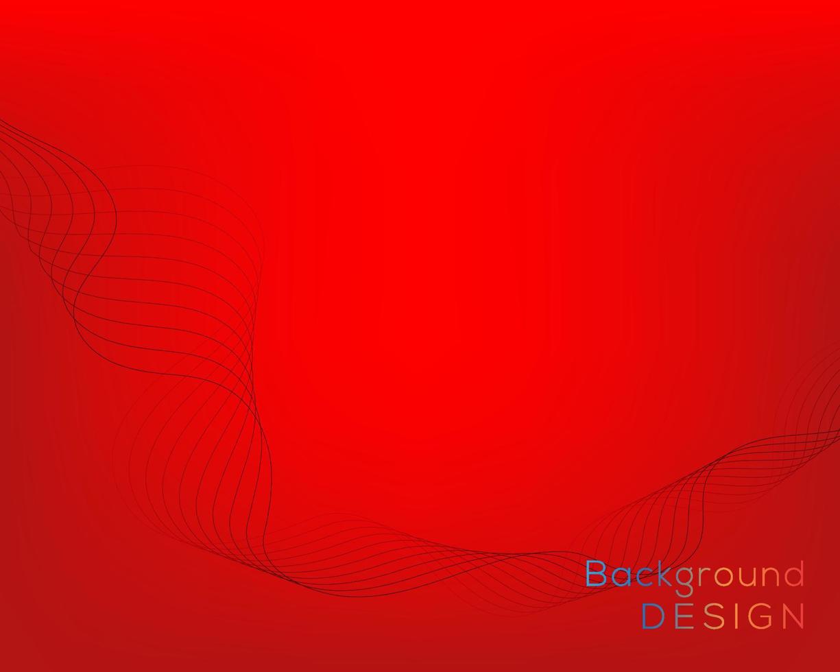 vector de línea de fondo abstracto rojo