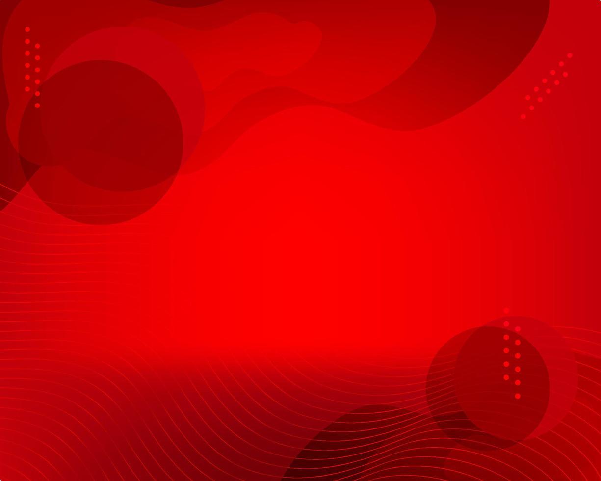 Red abstract background looks like modern circular wave. vector