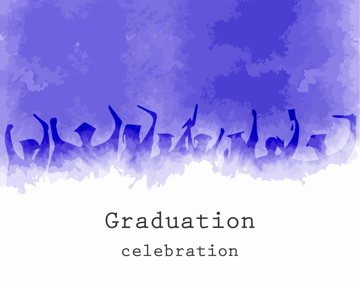 Graduation celebration background for photographing pastel purple graduation vector