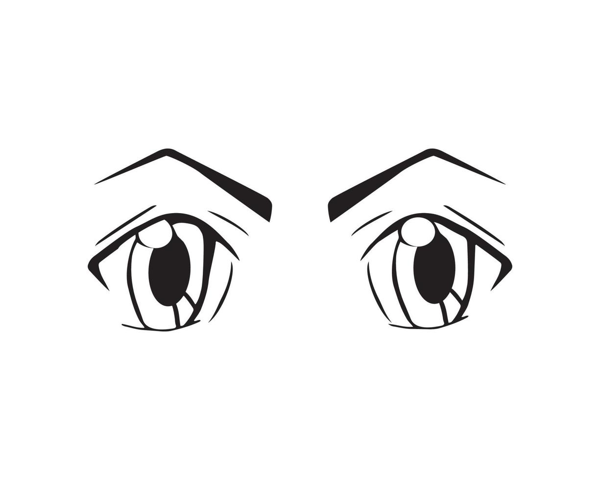 Vector illustration of Eyes Expression