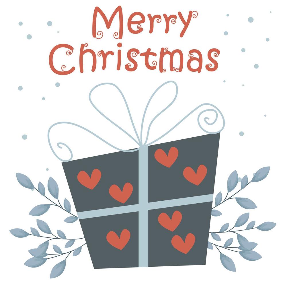 Merry Christmas and Happy New Year typography vector design for greeting cards and poster.