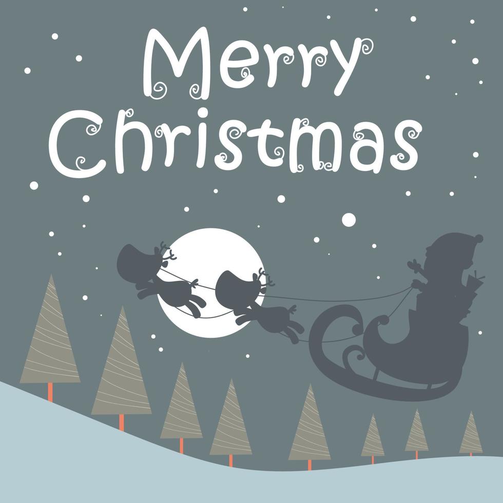 Merry Christmas and Happy New Year typography vector design for greeting cards and poster.