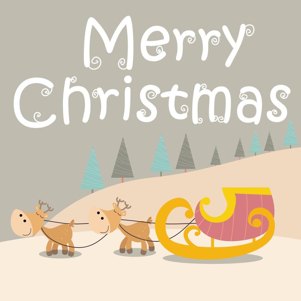 Merry Christmas and Happy New Year typography vector design for greeting cards and poster.