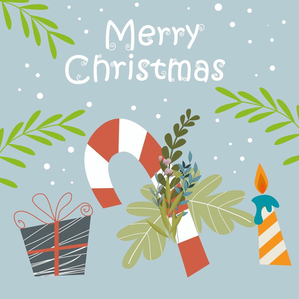 Merry Christmas and Happy New Year typography vector design for greeting cards and poster.