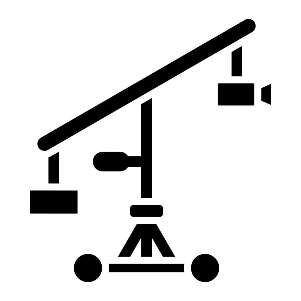Camera Crane Icon Style vector